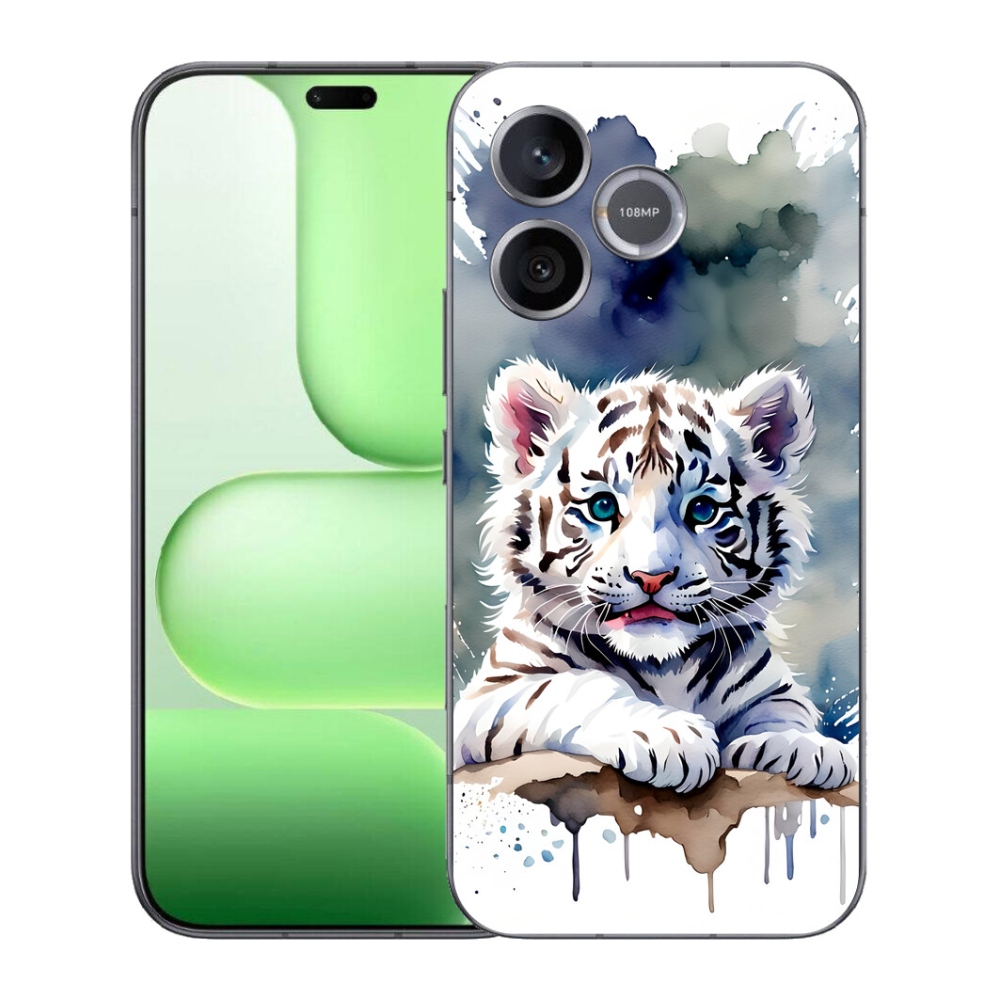 Gelový kryt mmCase na Honer 600 Lite - mládě bílého tygra