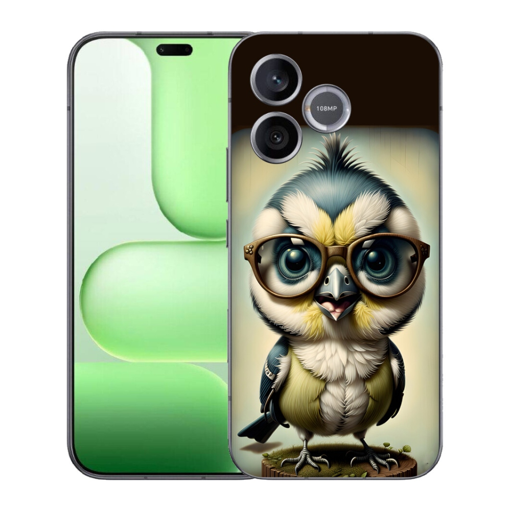 Gelový kryt mmCase na Honer 600 Lite - mládě s brýlemi