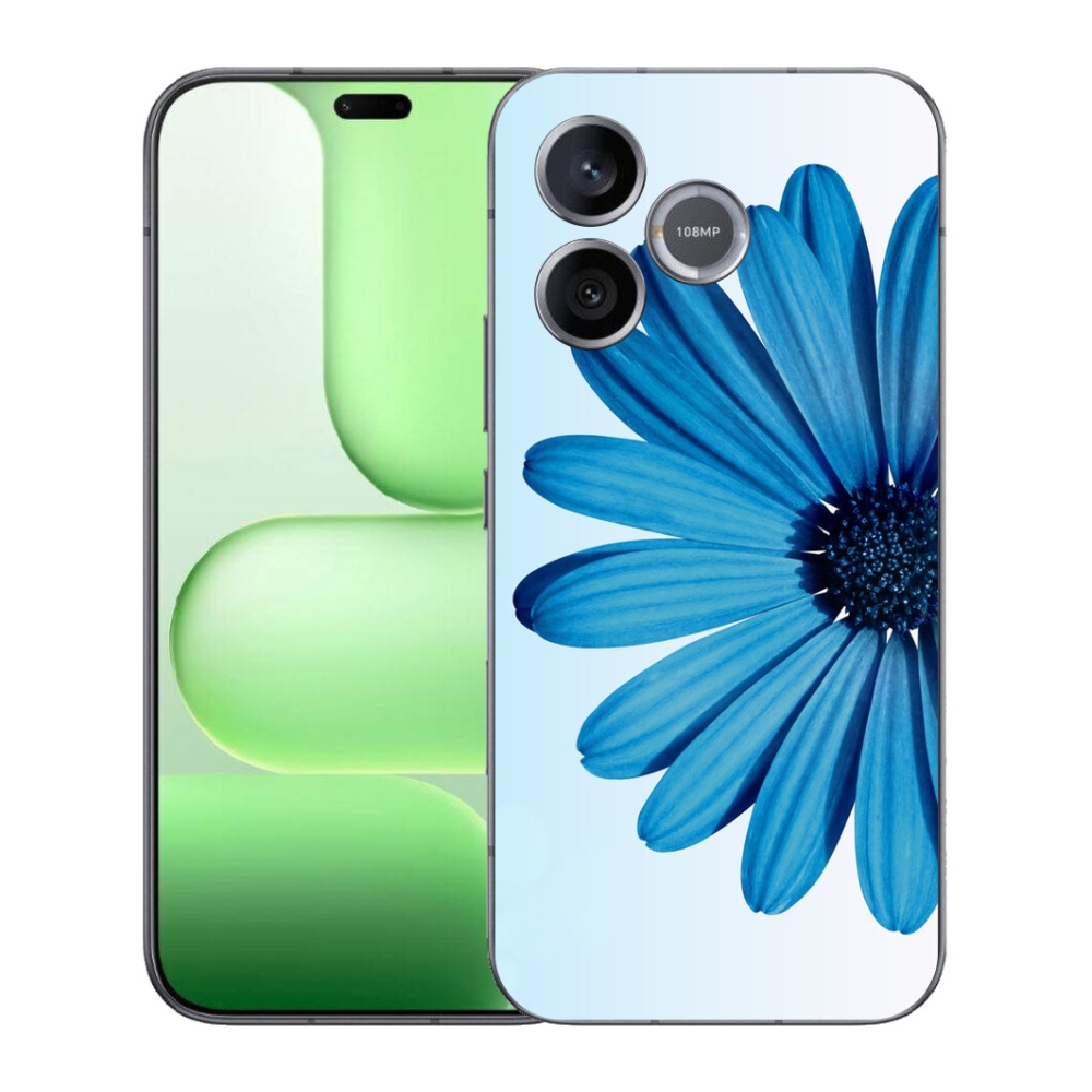 Gelový kryt mmCase na Honer 600 Lite - modrá kopretina