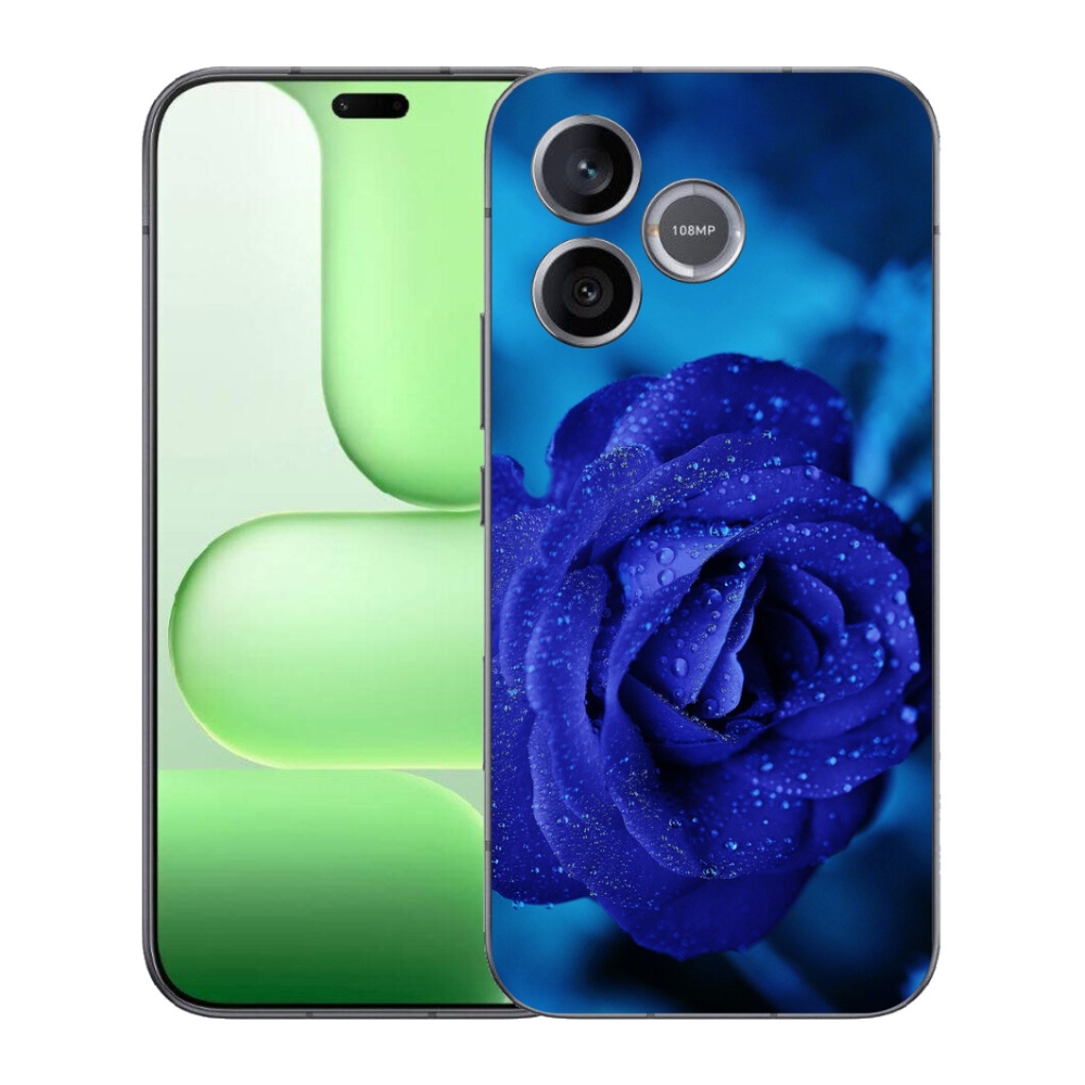 Gelový kryt mmCase na Honer 600 Lite - modrá růže