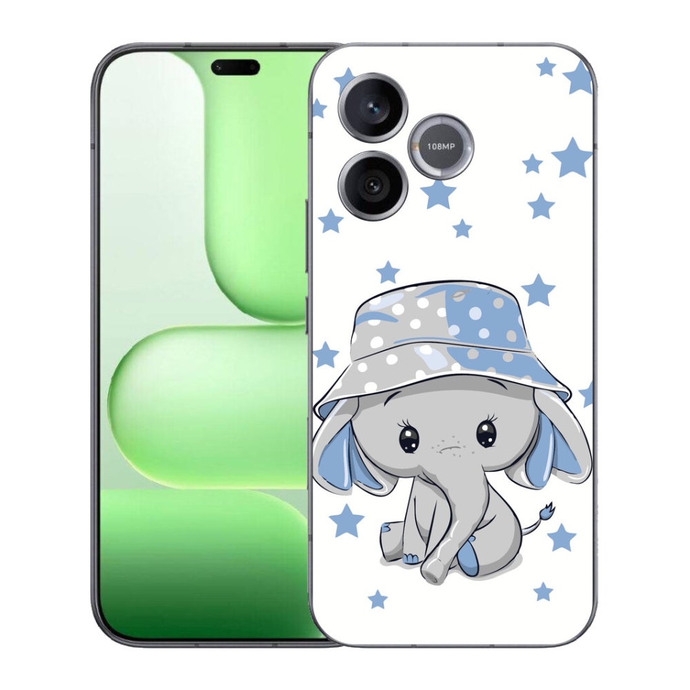 Gelový kryt mmCase na Honer 600 Lite - modrý slon
