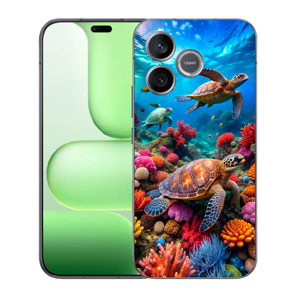 Gelový kryt mmCase na Honer 600 Lite - mořský svět 2