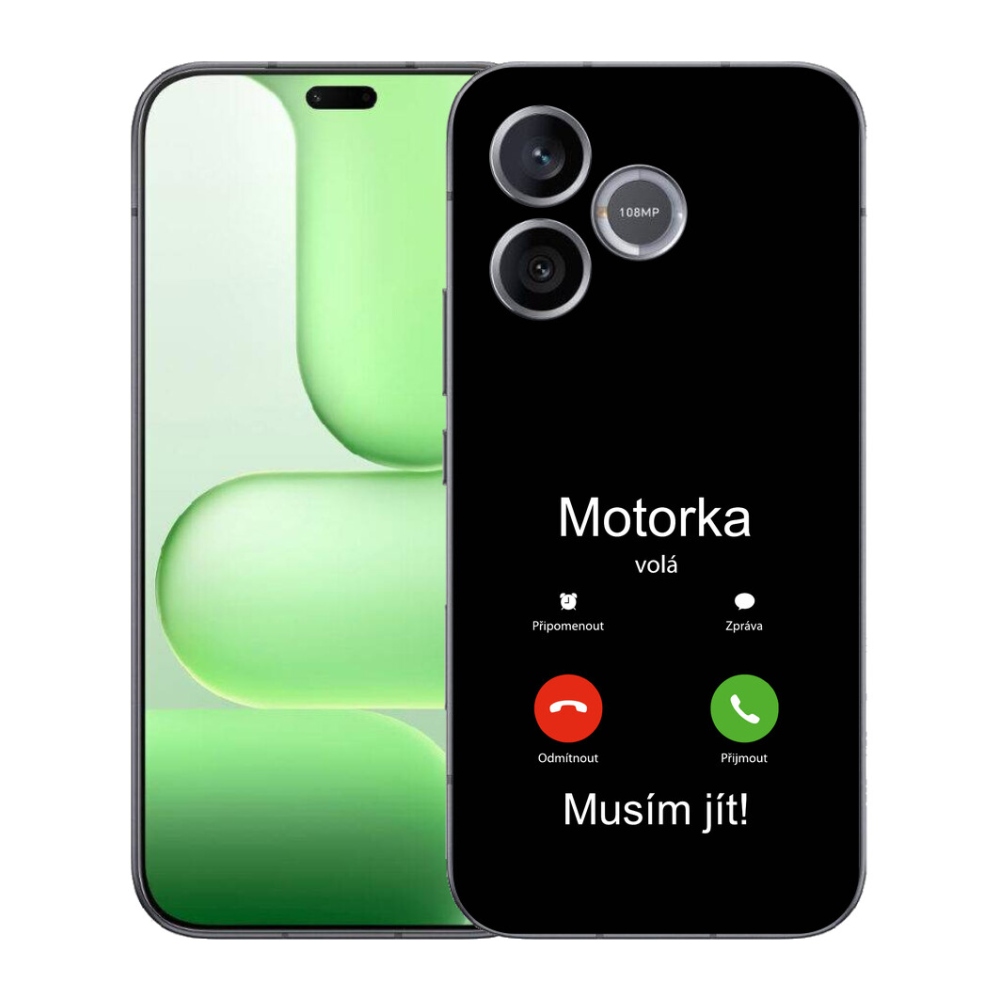 Gelový kryt mmCase na Honer 600 Lite - motorka volá černé pozadí