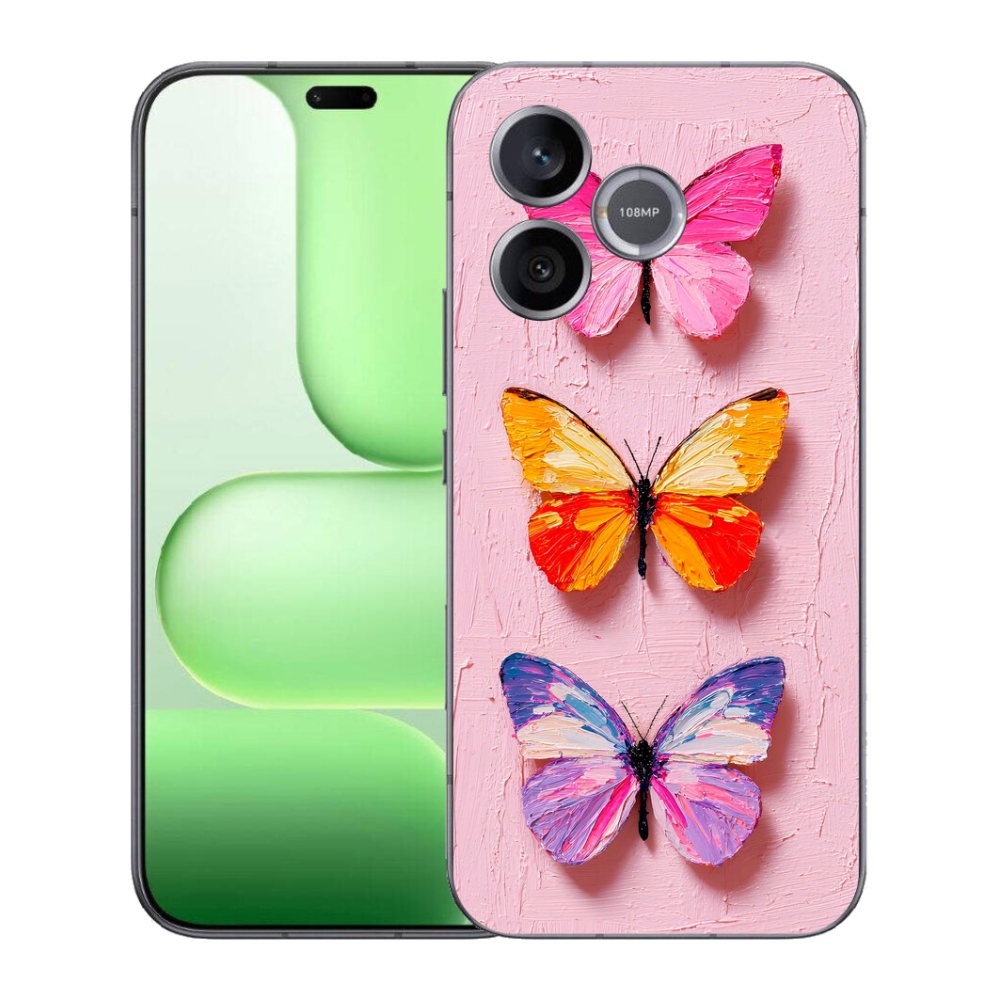 Gelový kryt mmCase na Honer 600 Lite - motýlí trojice