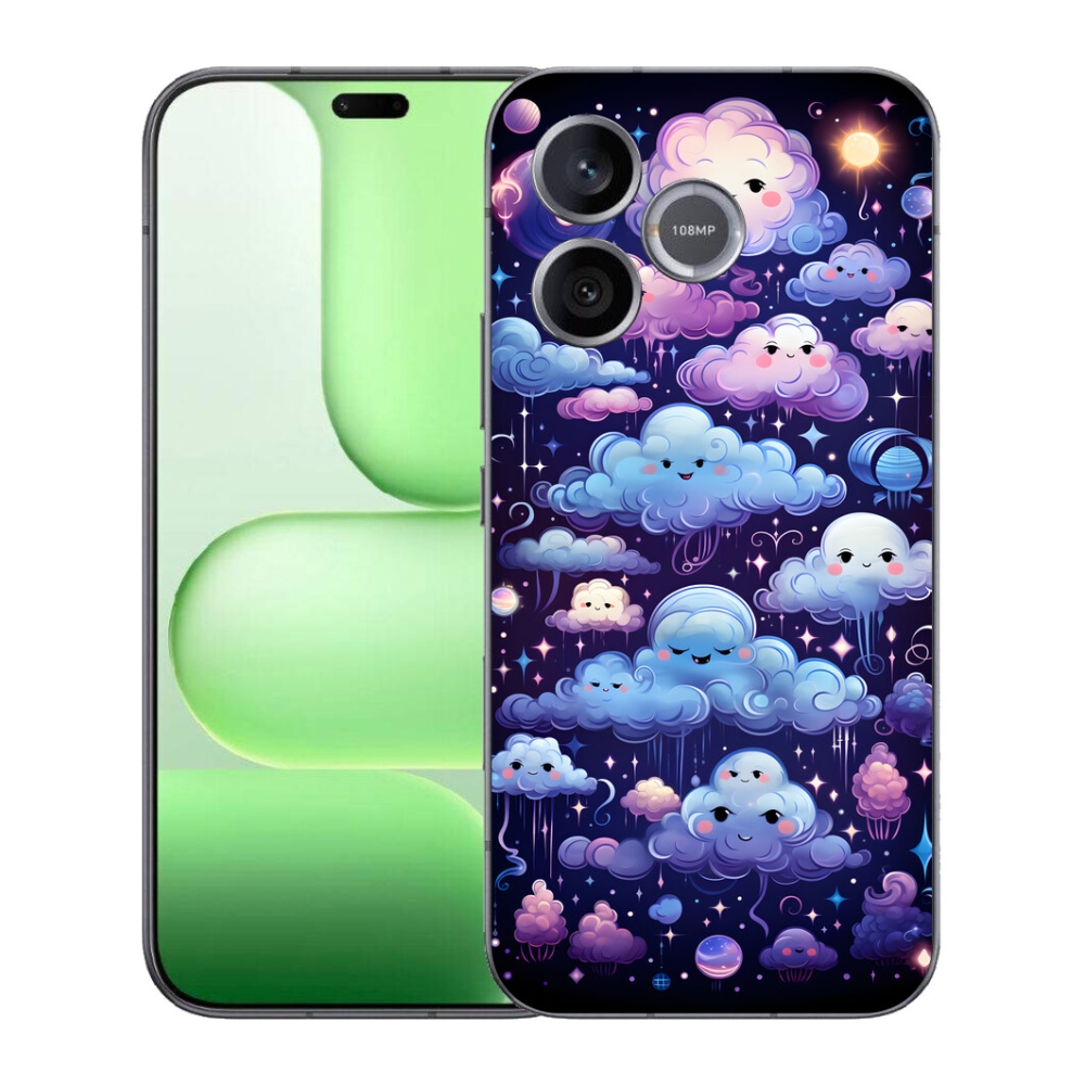 Gelový kryt mmCase na Honer 600 Lite - mráčky