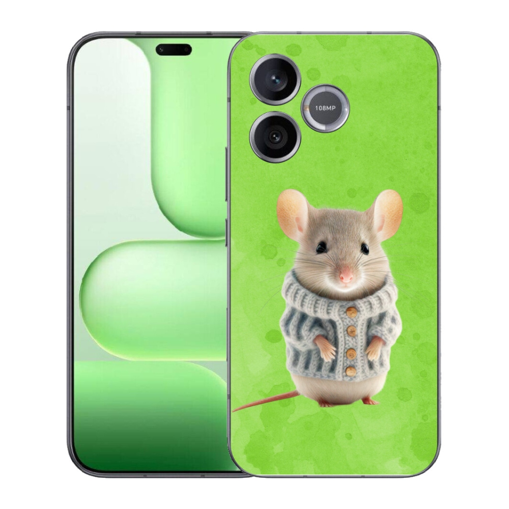 Gelový kryt mmCase na Honer 600 Lite - myška ve svetru