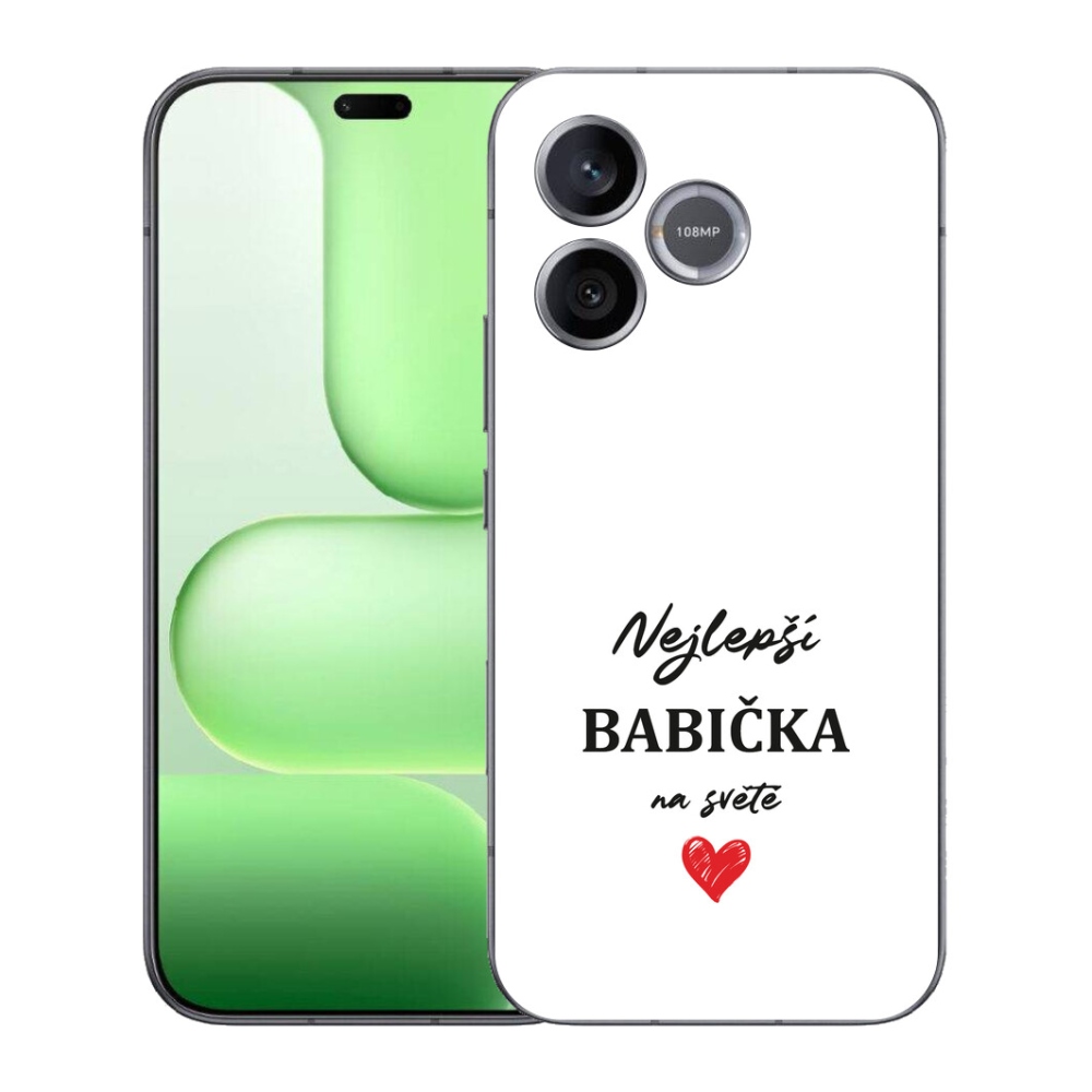 Gelový kryt mmCase na Honer 600 Lite - nejlepší babička 1 bílé pozadí