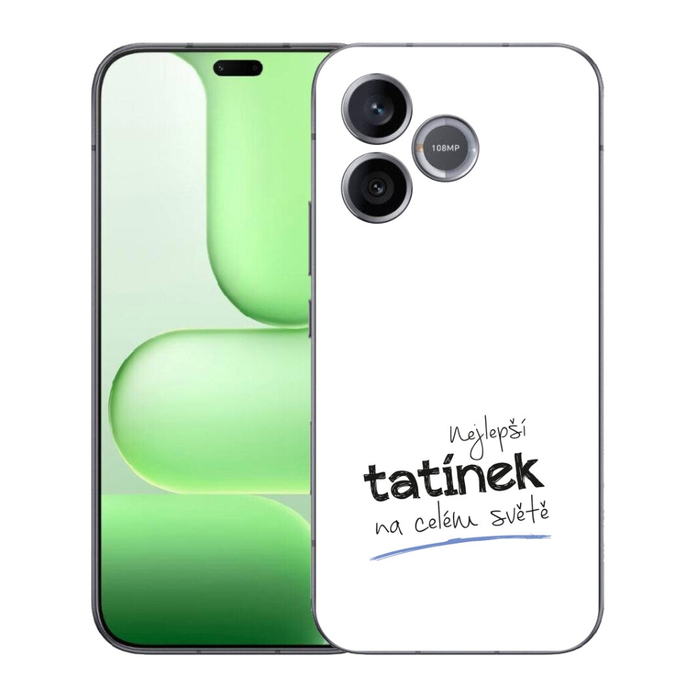 Gelový kryt mmCase na Honer 600 Lite - nejlepší tatínek 4 bílé pozadí