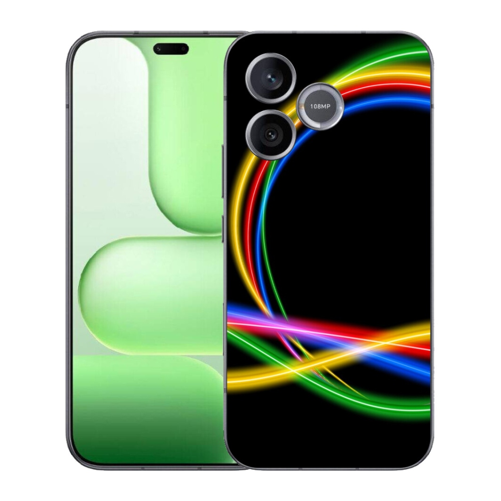 Gelový kryt mmCase na Honer 600 Lite - neonové kruhy
