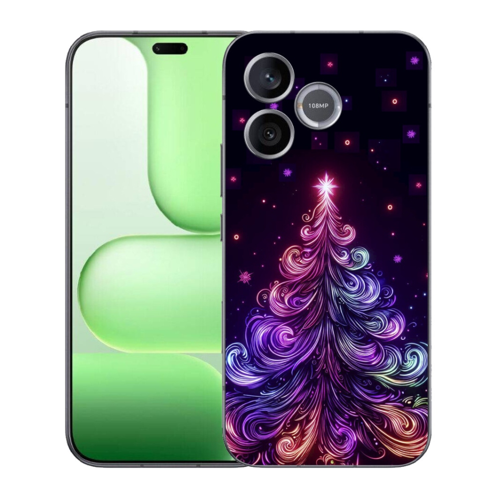 Gelový kryt mmCase na Honer 600 Lite - neonový vánoční stromek 1