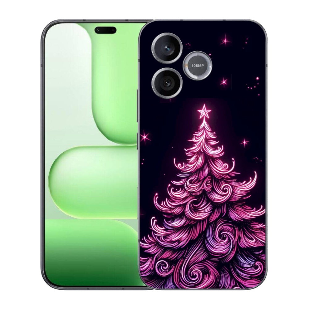 Gelový kryt mmCase na Honer 600 Lite - neonový vánoční stromek 2