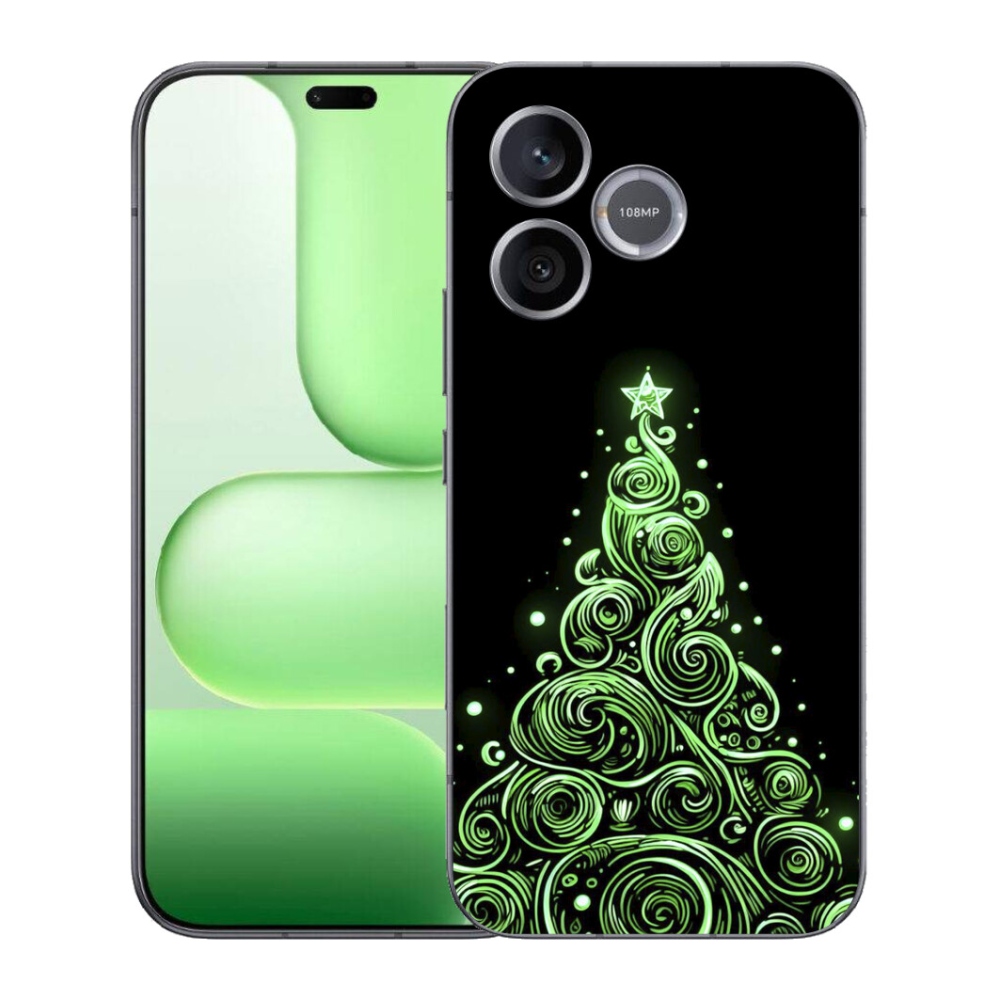Gelový kryt mmCase na Honer 600 Lite - neonový vánoční stromek 3