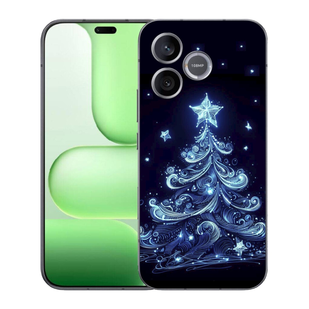 Gelový kryt mmCase na Honer 600 Lite - neonový vánoční stromek 4
