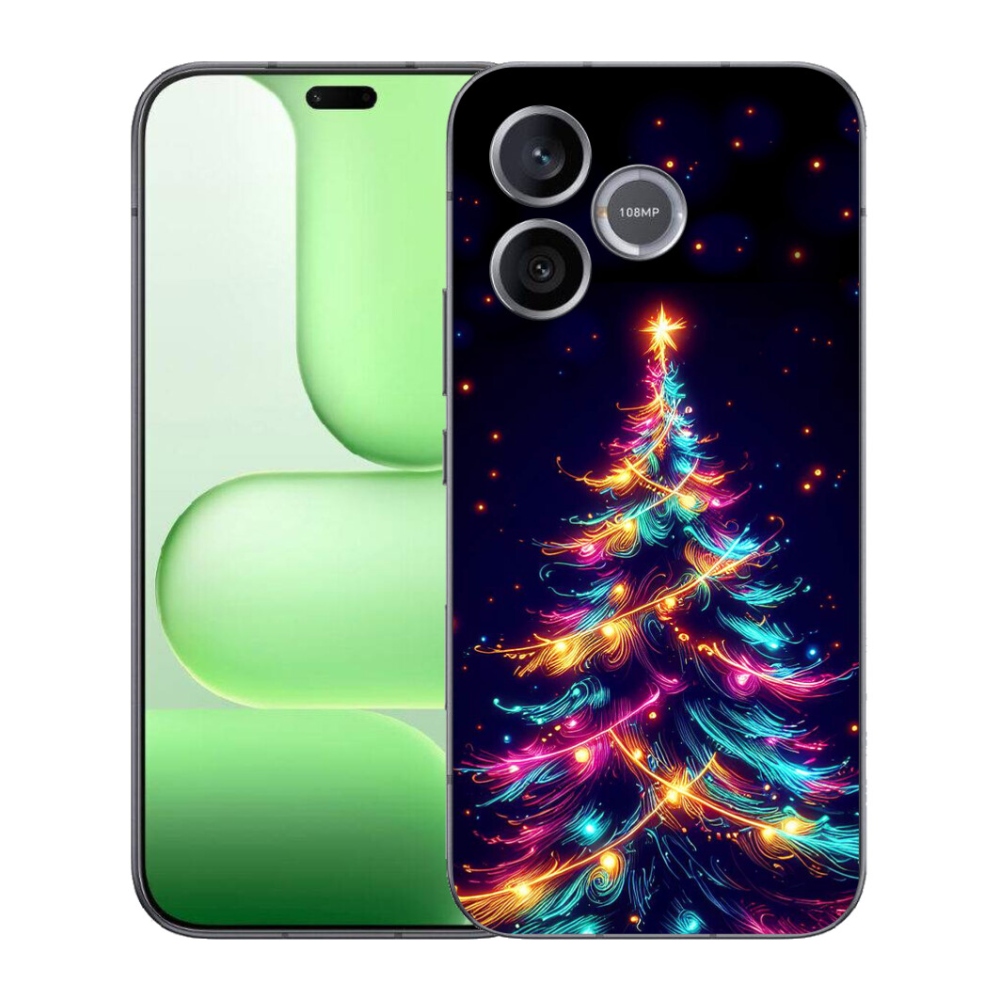 Gelový kryt mmCase na Honer 600 Lite - neonový vánoční stromek