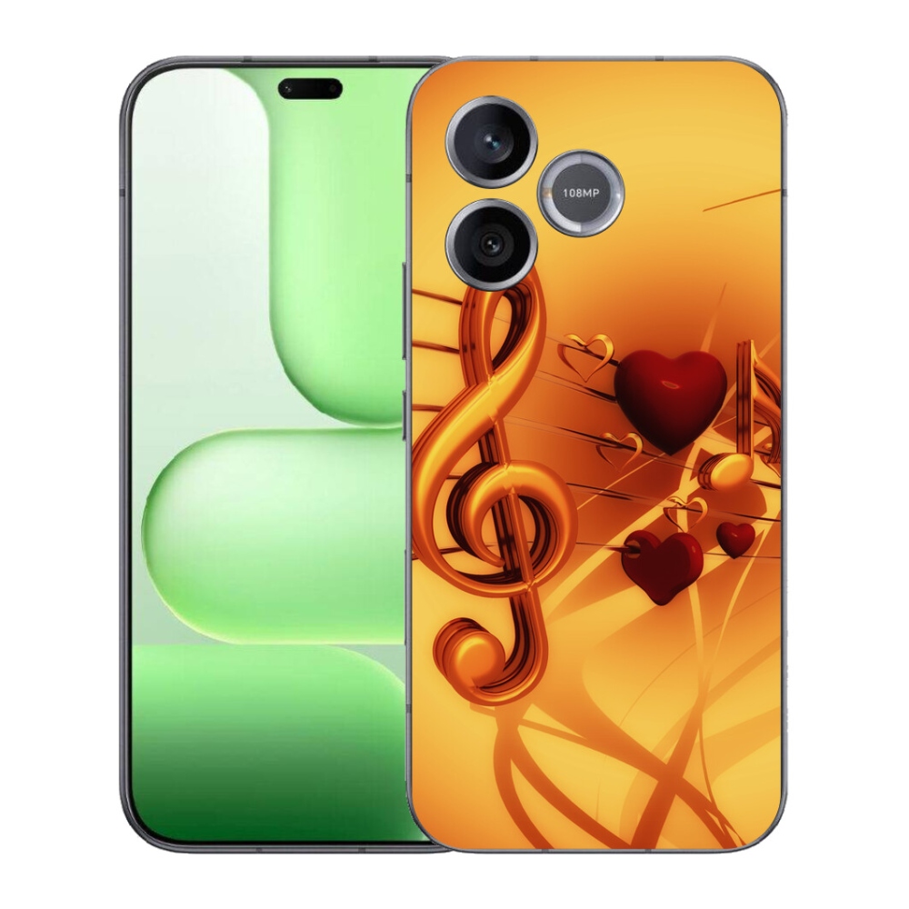 Gelový kryt mmCase na Honer 600 Lite - noty