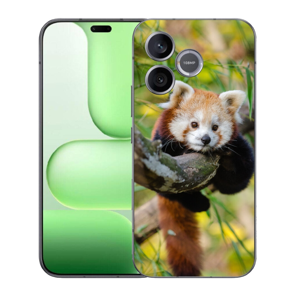 Gelový kryt mmCase na Honer 600 Lite - panda červená