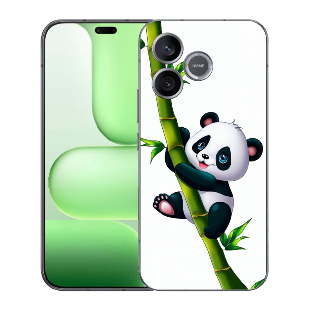 Gelový kryt mmCase na Honer 600 Lite - panda na bambusu