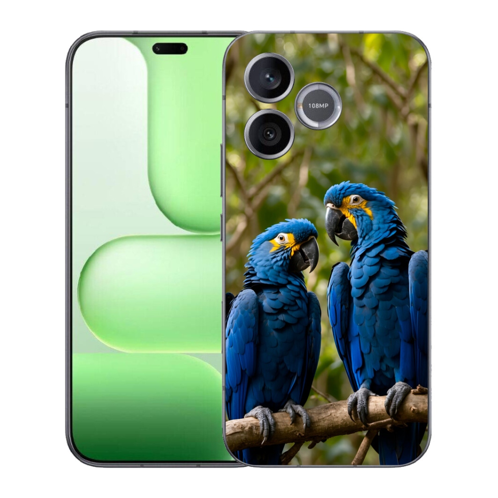 Gelový kryt mmCase na Honer 600 Lite - papouščí duo