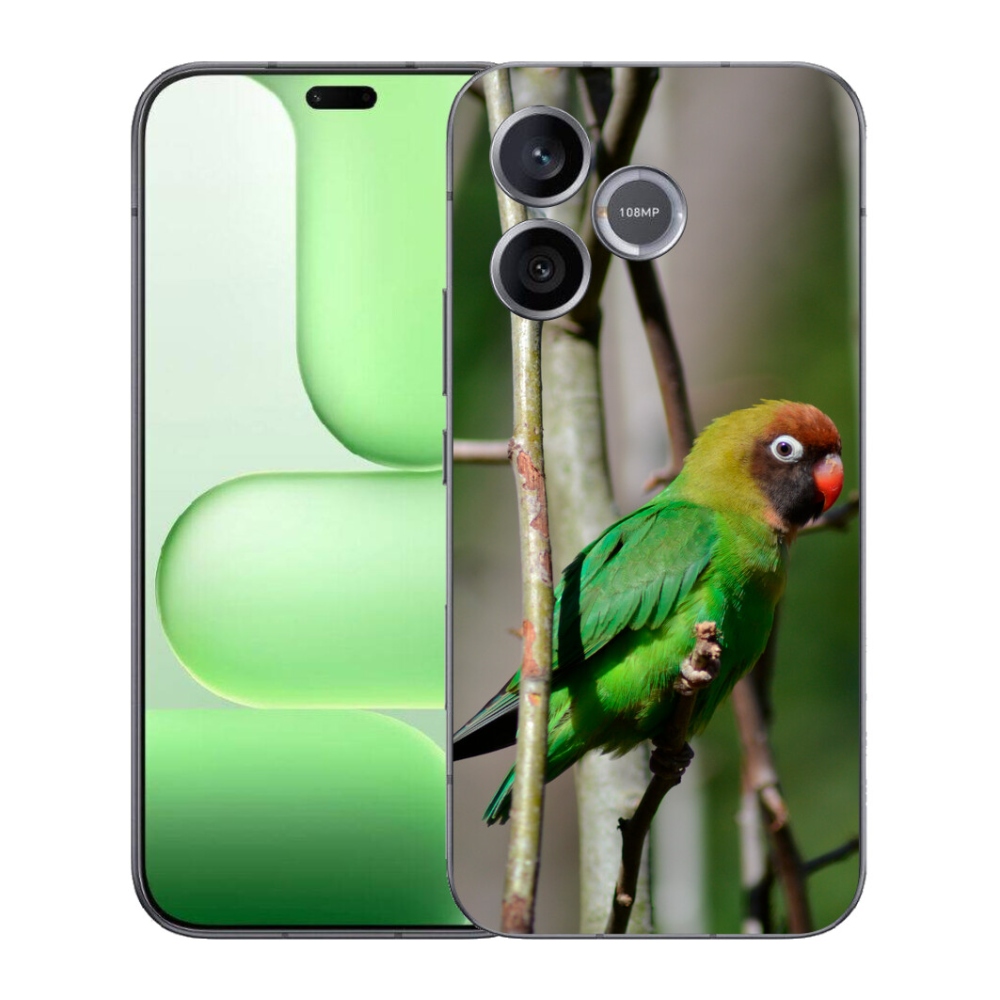 Gelový kryt mmCase na Honer 600 Lite - papoušek agapornis