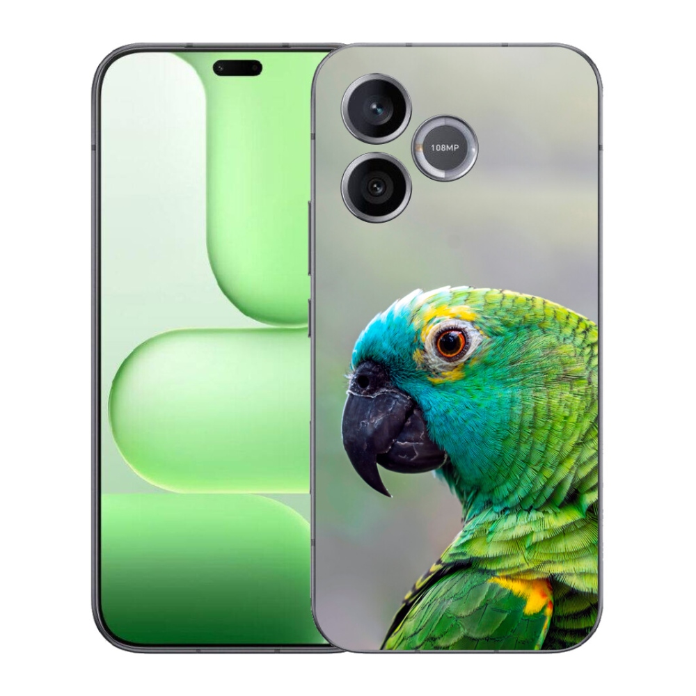 Gelový kryt mmCase na Honer 600 Lite - papoušek amazoňan
