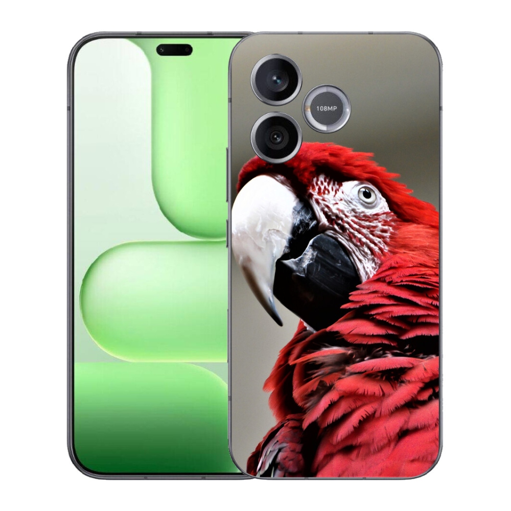 Gelový kryt mmCase na Honer 600 Lite - papoušek ara červený