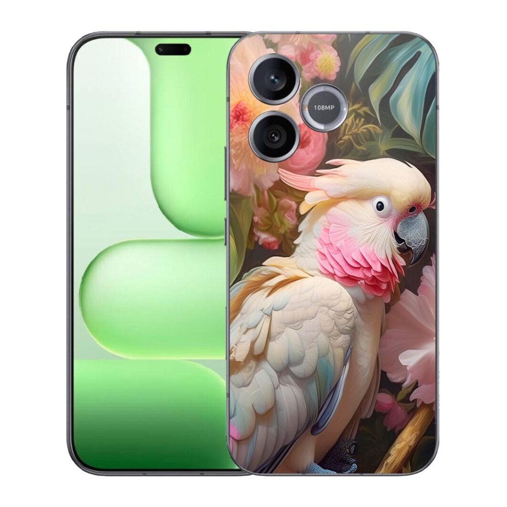 Gelový kryt mmCase na Honer 600 Lite - papoušek kakadu růžový 2