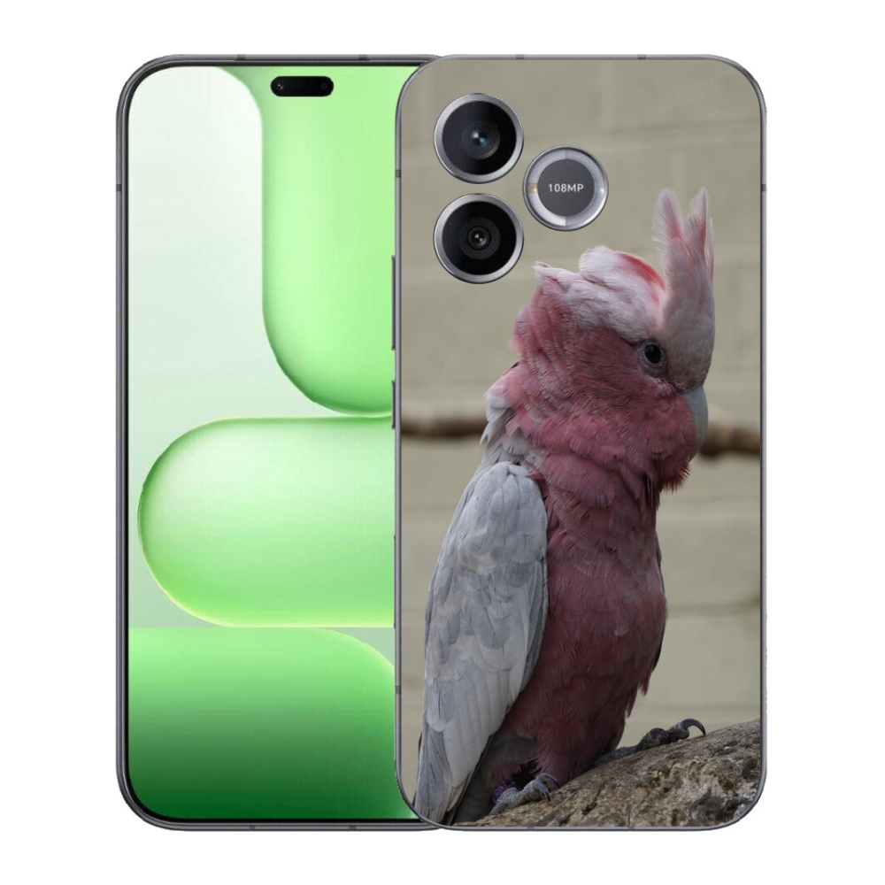 Gelový kryt mmCase na Honer 600 Lite - papoušek kakadu růžový