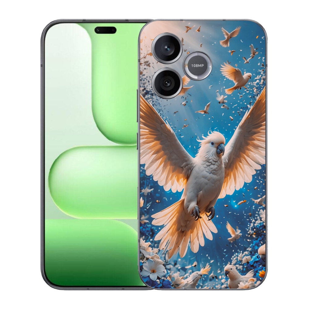 Gelový kryt mmCase na Honer 600 Lite - papoušek kakadu