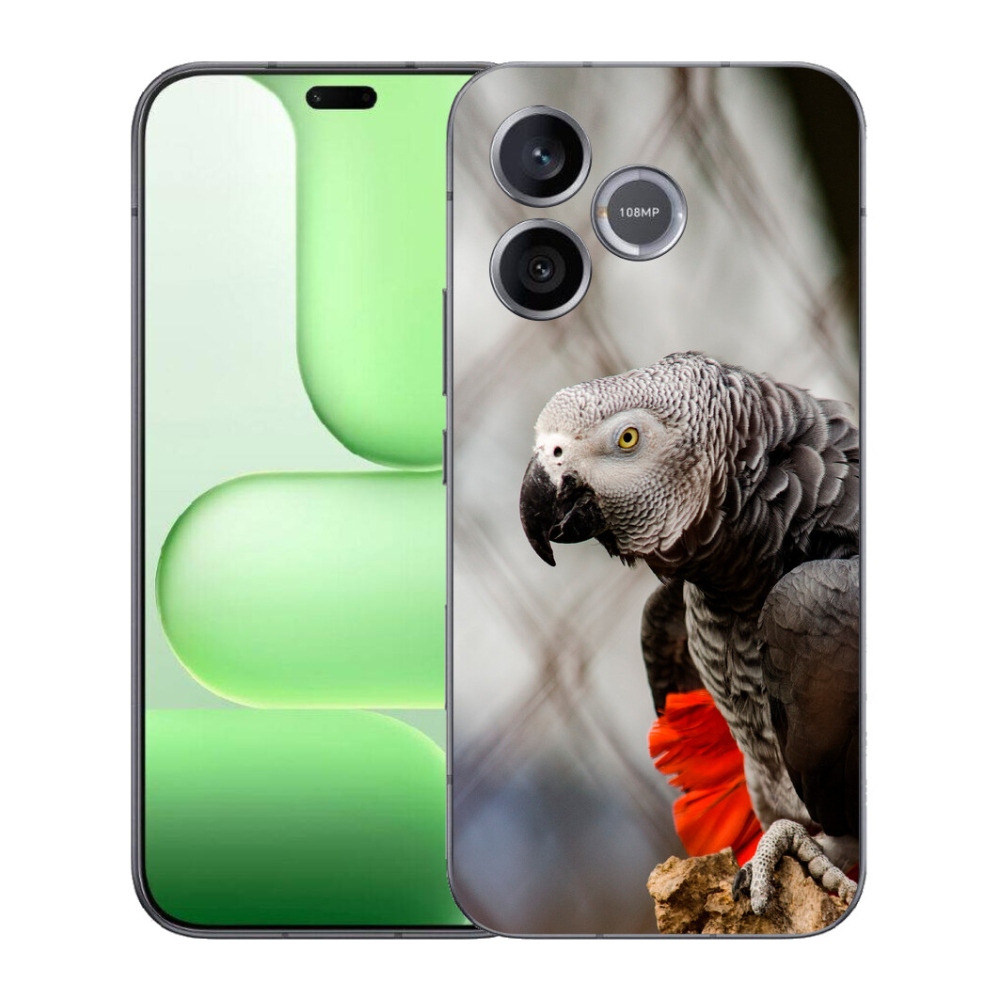 Gelový kryt mmCase na Honer 600 Lite - papoušek žako 3