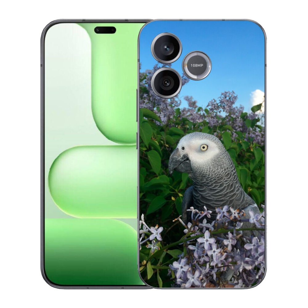 Gelový kryt mmCase na Honer 600 Lite - papoušek žako