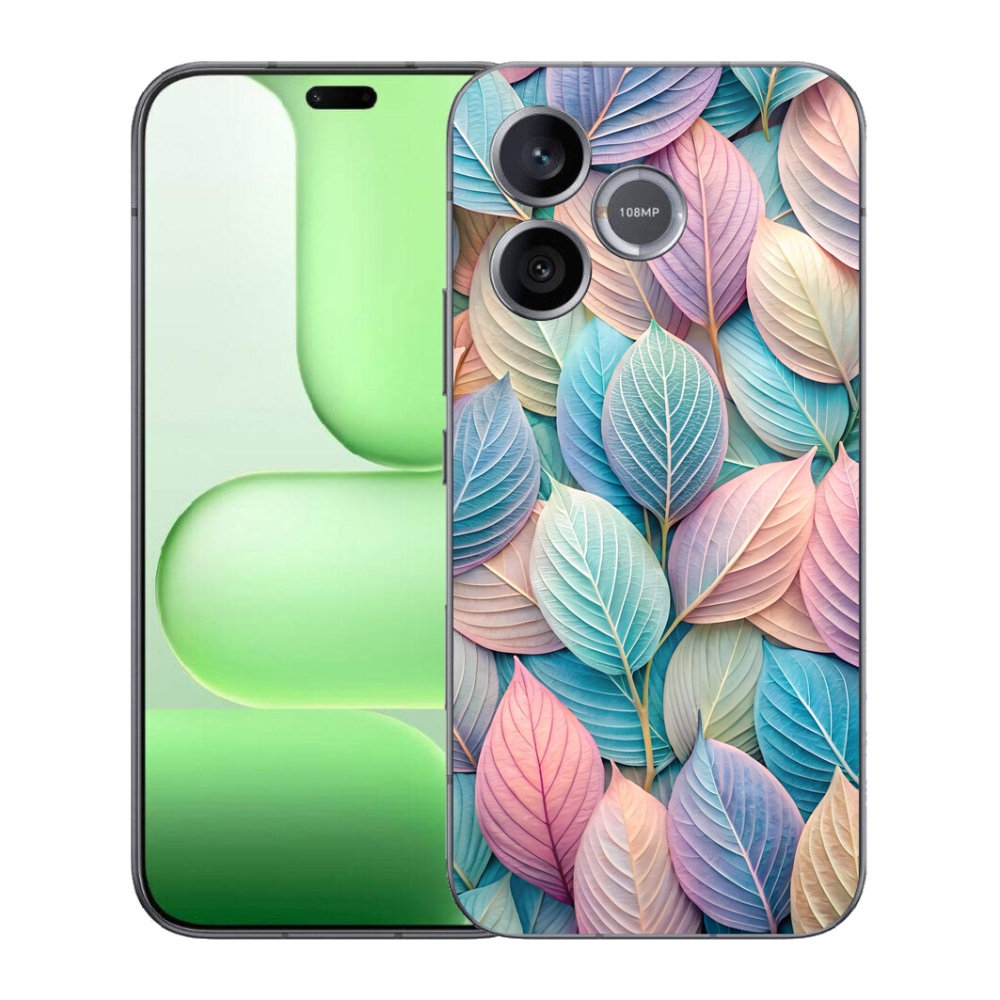Gelový kryt mmCase na Honer 600 Lite - pastelové listy