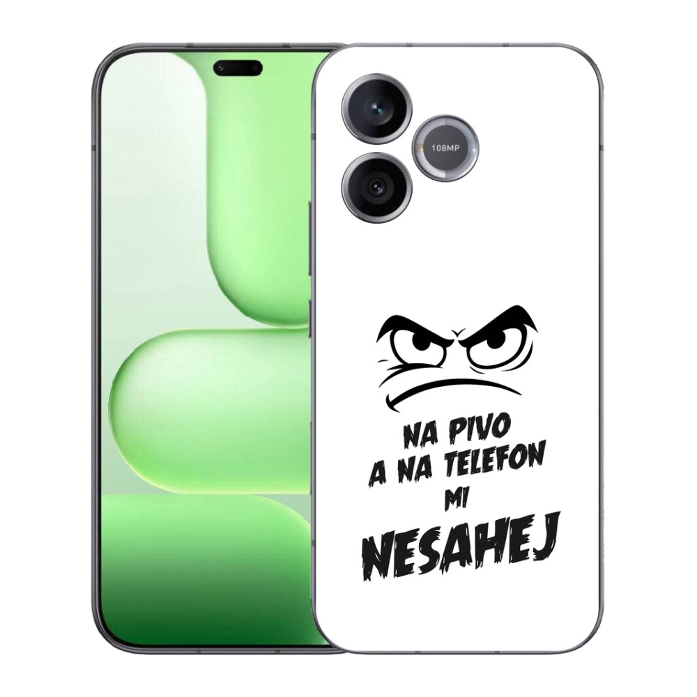 Gelový kryt mmCase na Honer 600 Lite - pivní motiv 2 bílé pozadí