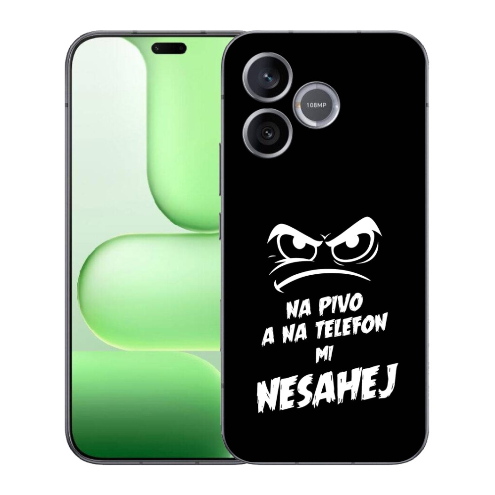 Gelový kryt mmCase na Honer 600 Lite - pivní motiv 2 černé pozadí
