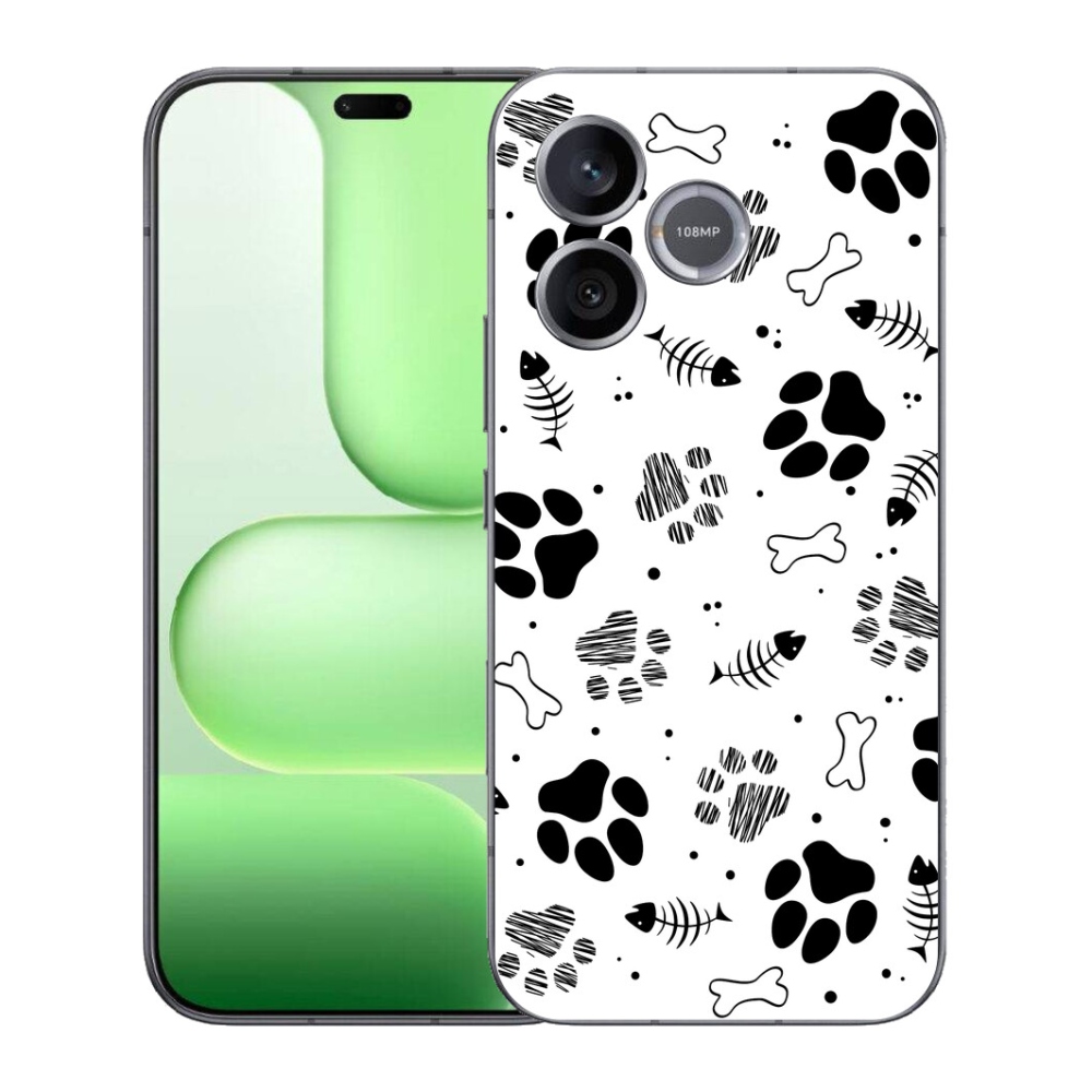 Gelový kryt mmCase na Honer 600 Lite - psí tlapky 1
