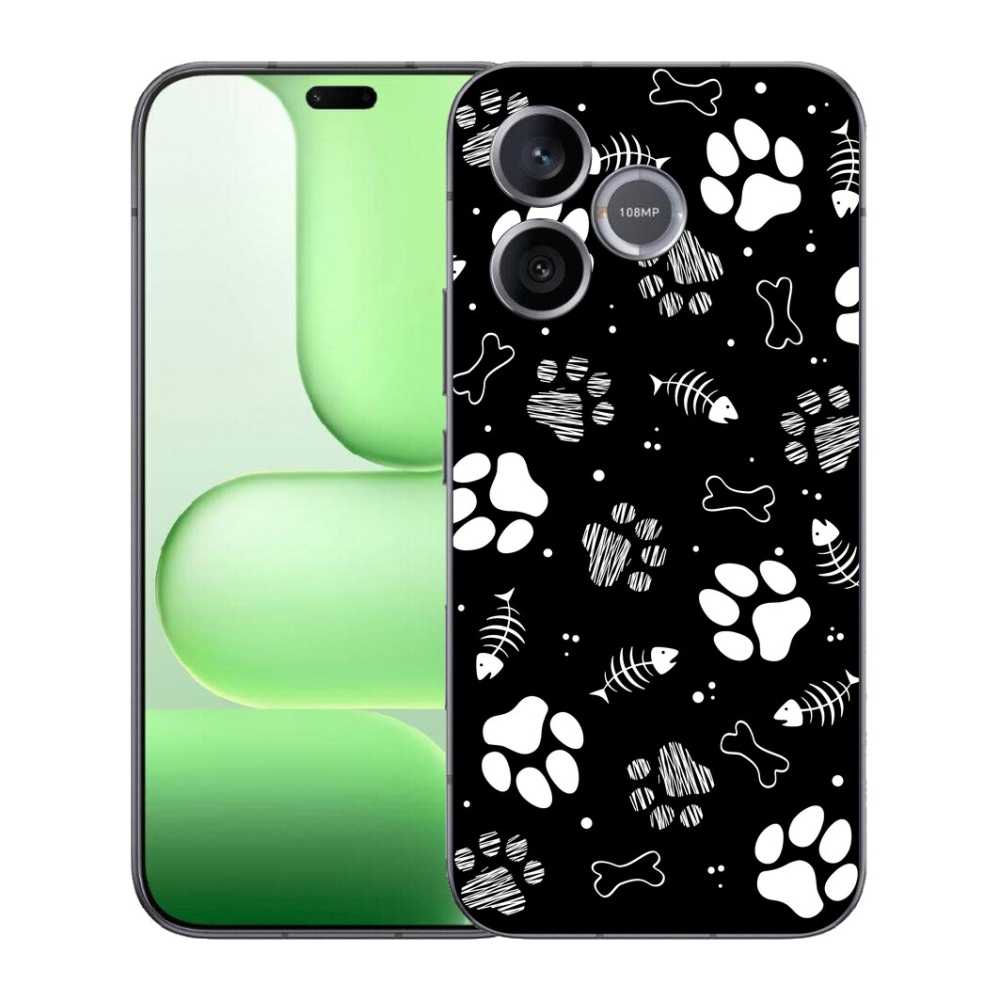 Gelový kryt mmCase na Honer 600 Lite - psí tlapky