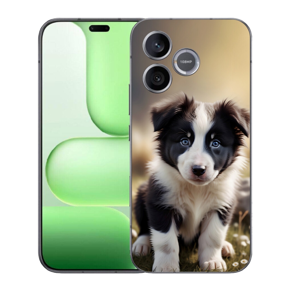Gelový kryt mmCase na Honer 600 Lite - roztomilá border kolie