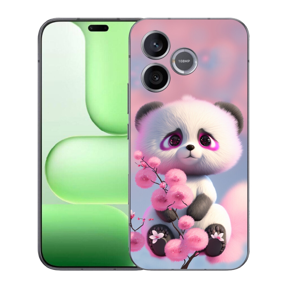 Gelový kryt mmCase na Honer 600 Lite - roztomilá panda 1