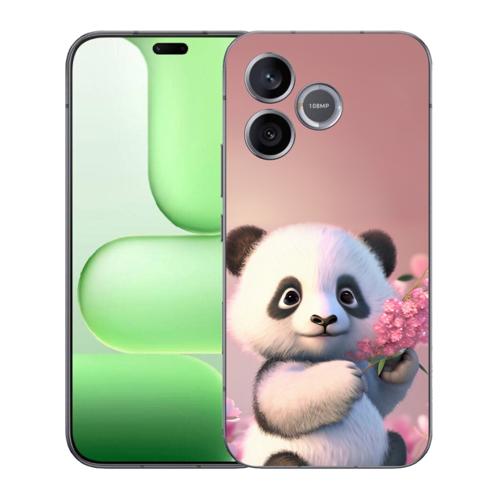 Gelový kryt mmCase na Honer 600 Lite - roztomilá panda