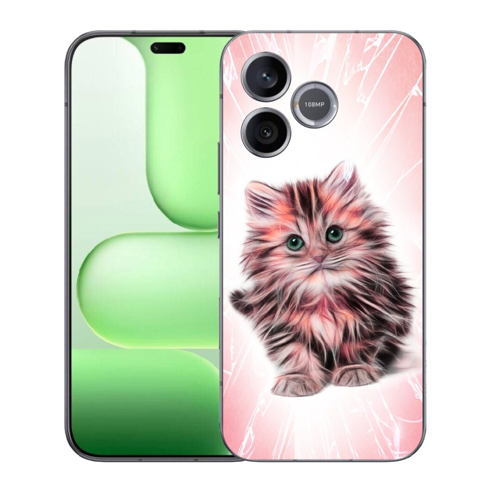 Gelový kryt mmCase na Honer 600 Lite - roztomilé kotě