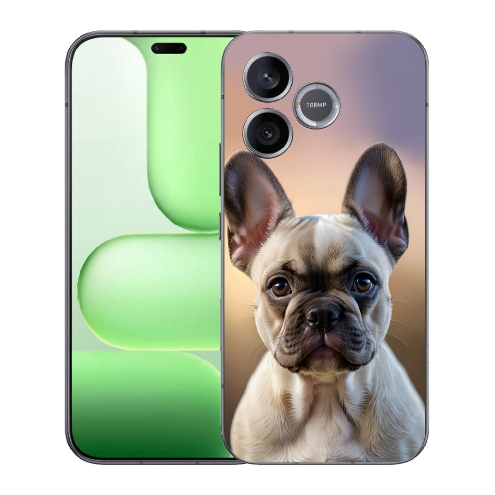 Gelový kryt mmCase na Honer 600 Lite - roztomilý francouzský buldoček