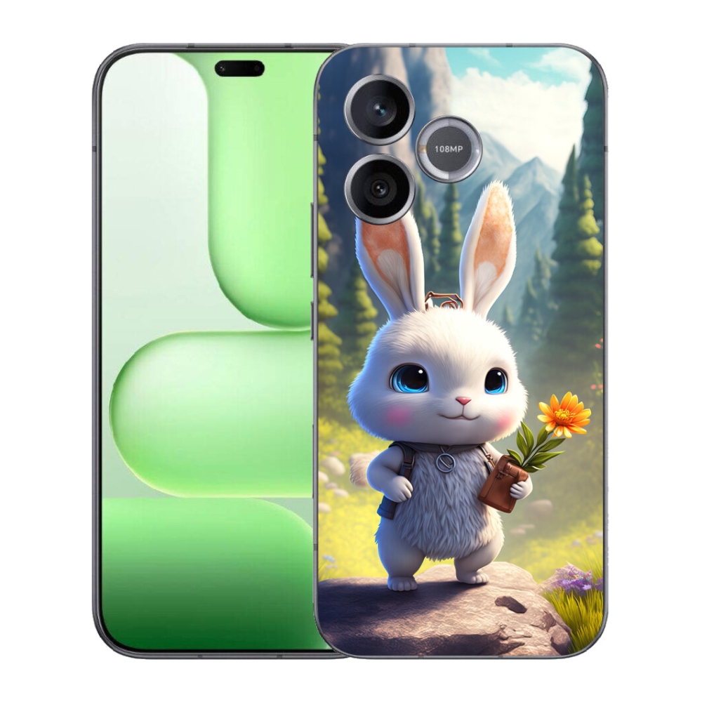 Gelový kryt mmCase na Honer 600 Lite - roztomilý králíček