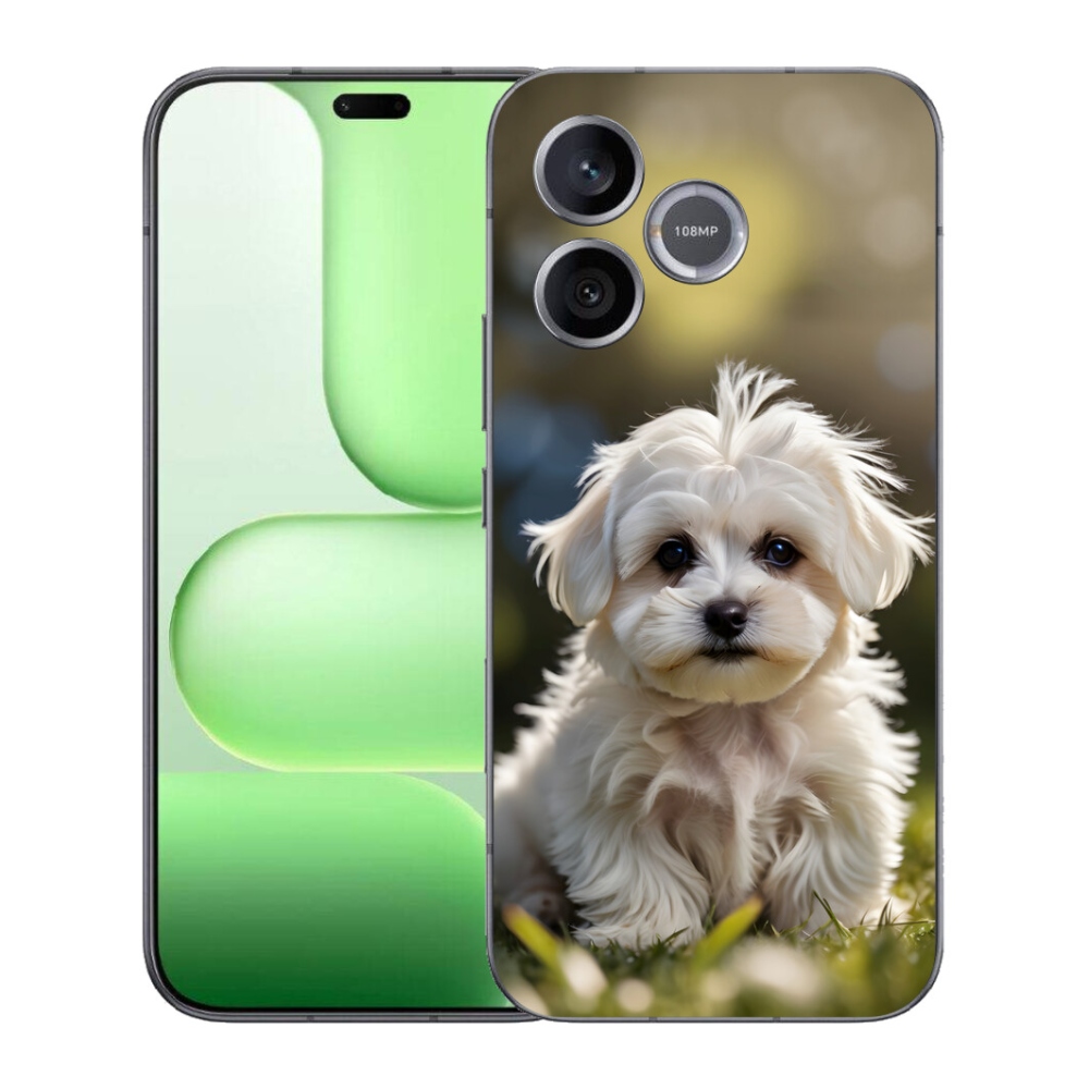 Gelový kryt mmCase na Honer 600 Lite - roztomilý maltézský psík
