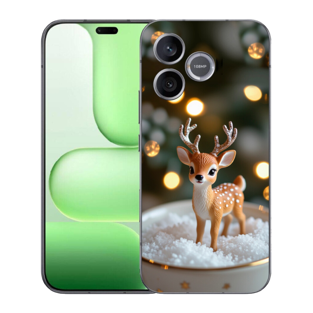 Gelový kryt mmCase na Honer 600 Lite - roztomilý vánoční jelen