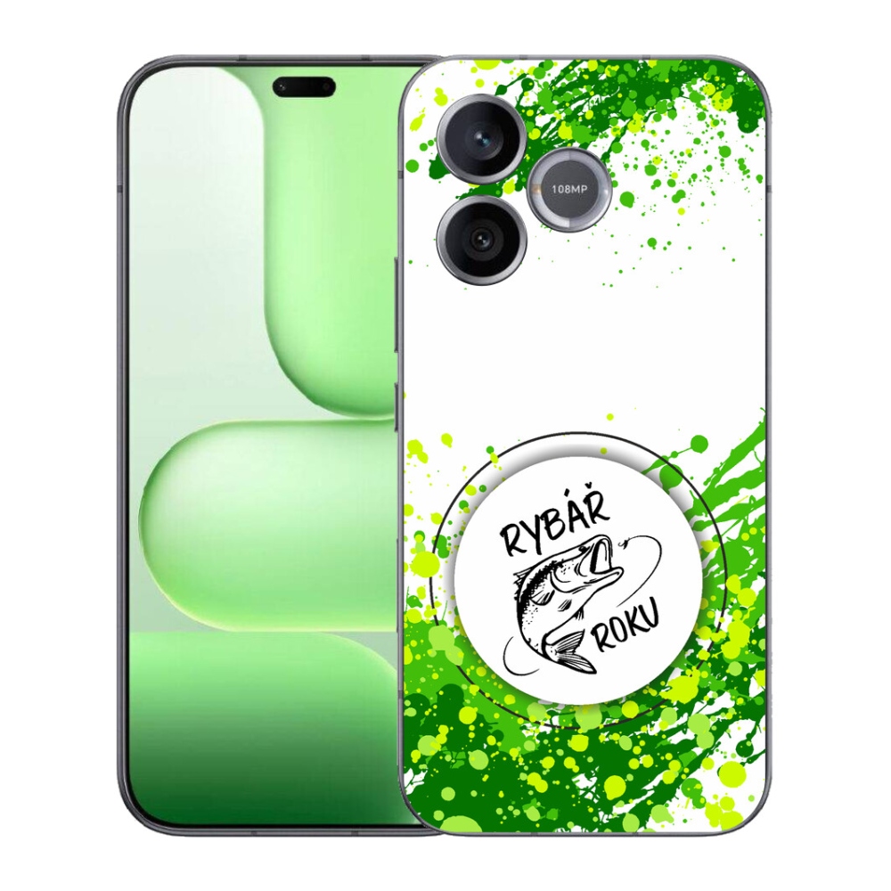 Gelový kryt mmCase na Honer 600 Lite - rybář roku bílé pozadí