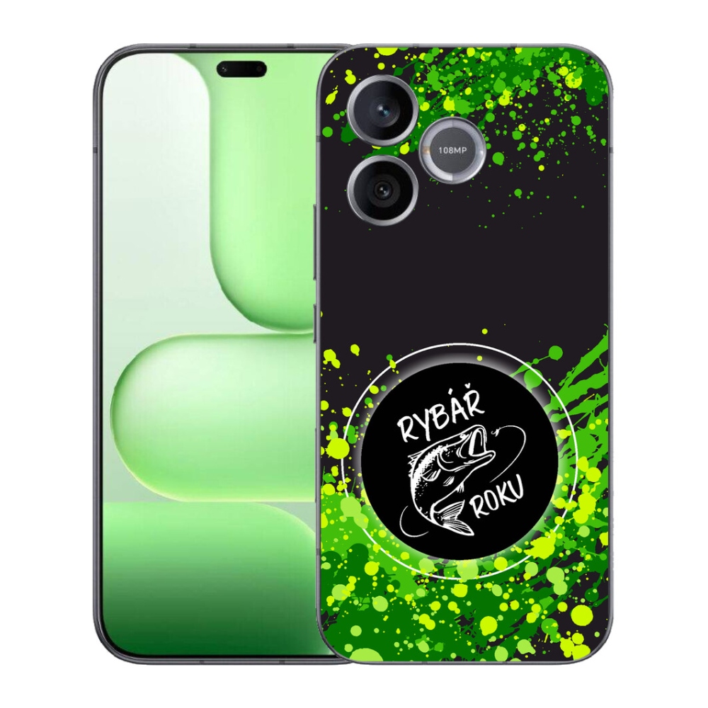 Gelový kryt mmCase na Honer 600 Lite - rybář roku černé pozadí