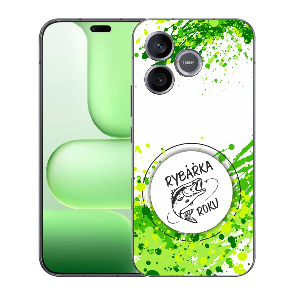 Gelový kryt mmCase na Honer 600 Lite - rybářka roku bílé pozadí