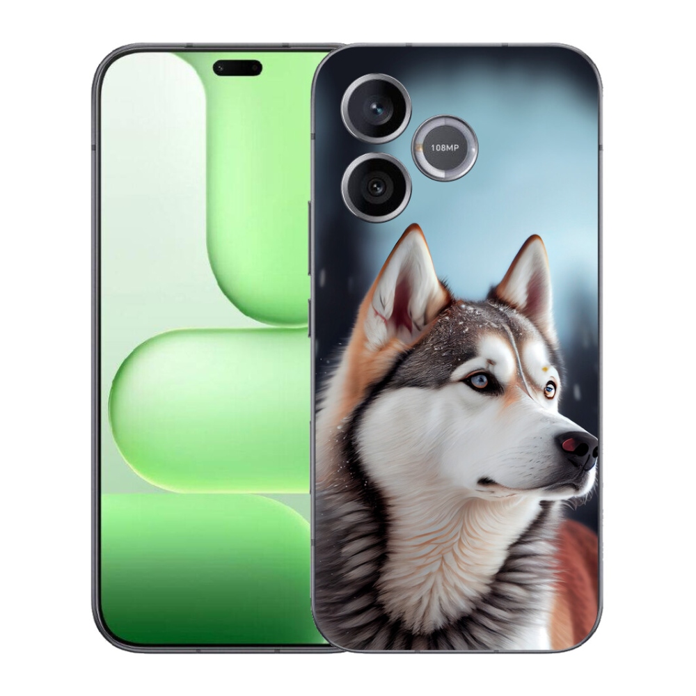 Gelový kryt mmCase na Honer 600 Lite - sibiřský husky