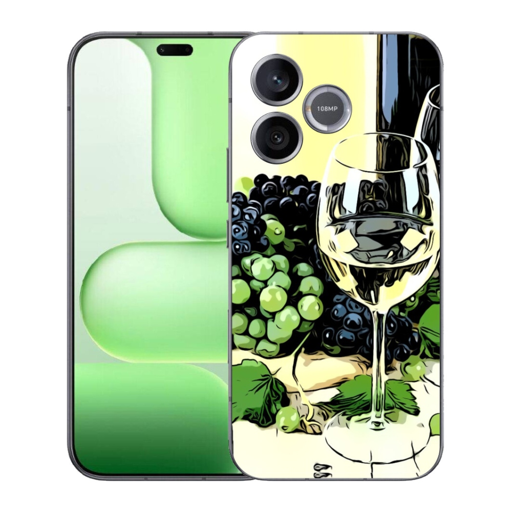 Gelový kryt mmCase na Honer 600 Lite - sklenka vína