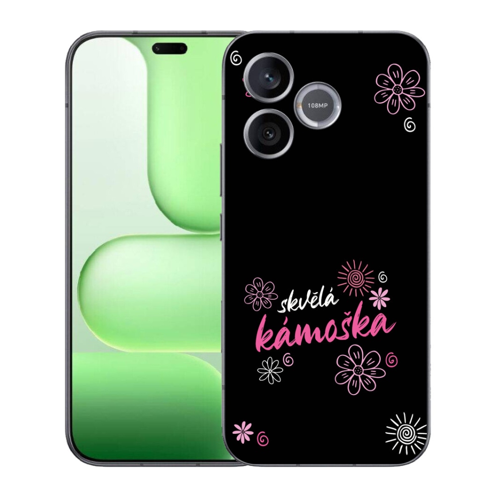 Gelový kryt mmCase na Honer 600 Lite - skvělá kámoška černé pozadí