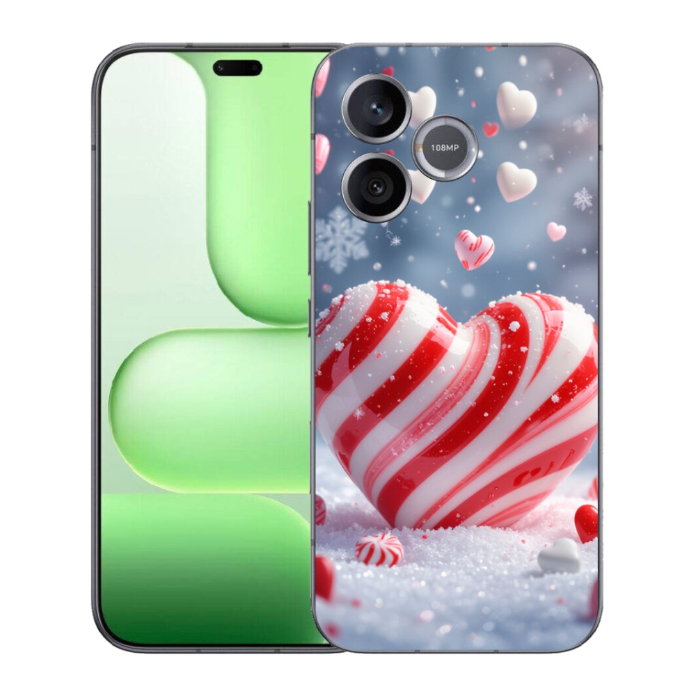 Gelový kryt mmCase na Honer 600 Lite - sladké srdce